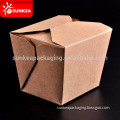 Paper fast food box, custom logo food container